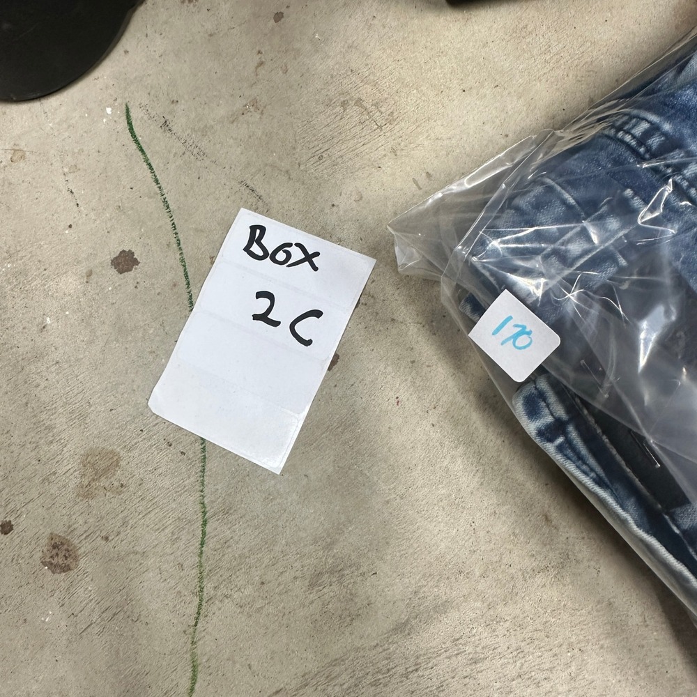 V19.69 Italia Abbigliamento Jeans Blue Acid Wash Distressed Zip Detail W36 L30 - Picture 12 of 12